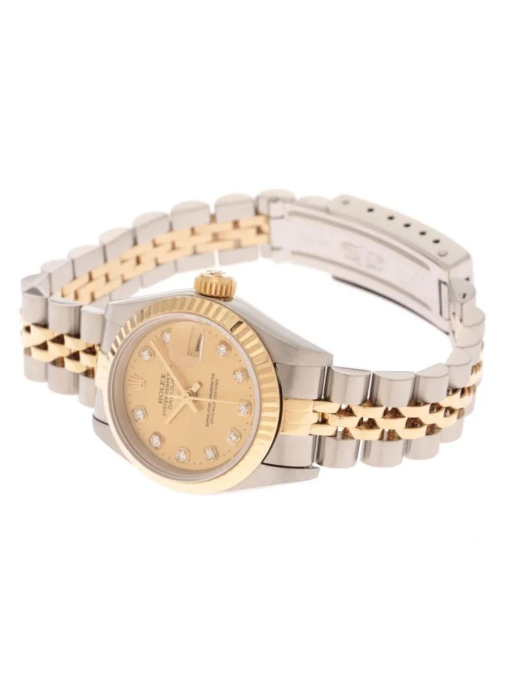 Rolex Datejust Diamond 18k Yellow Gold Stainless Steel Automatic